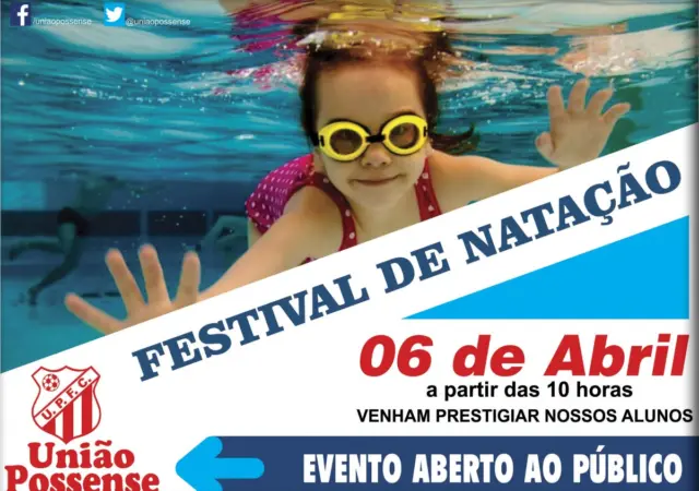 Festival de Natação do UPFC acontece neste sábado, 6 de abril