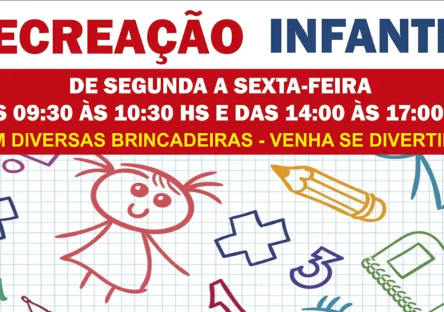 RECREAÇÃO AGITA AS FÉRIAS DE JULHO NO CLUBE