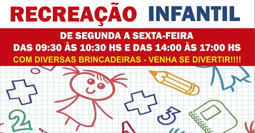 RECREAÇÃO AGITA AS FÉRIAS DE JULHO NO CLUBE